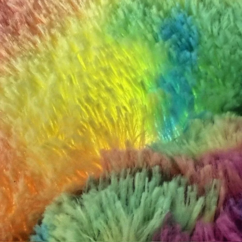 Pillow Pets Glow Pet Light Up Rainbow Tie Dye Bear 2013 Nite Lite Tested Working